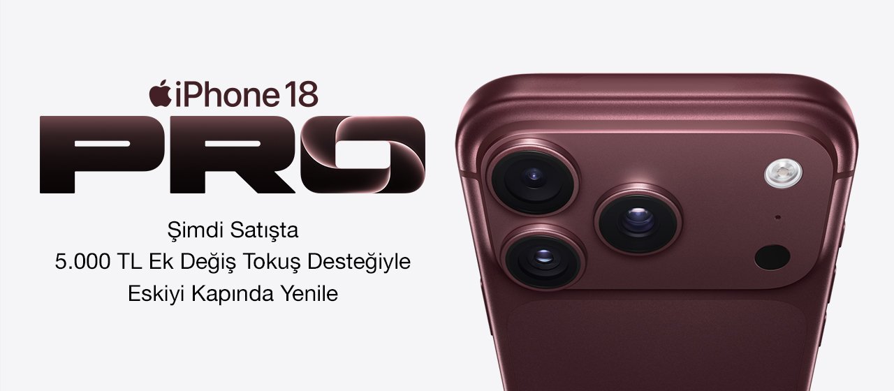 iPhone 18 Pro'nun burgonya renkli modelinin arka kamera modülü yakın çekimde