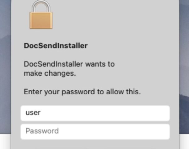 MacSync kötü amaçlı yazılımının kullandığı sahte macOS yönetici parolası penceresi