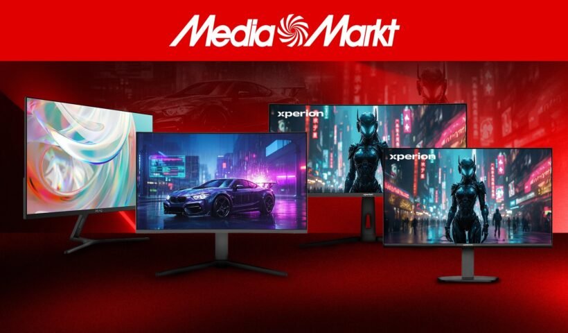 MediaMarkt'ın PEAQ ve XPERION markalı yeni monitör serisinden bir görsel