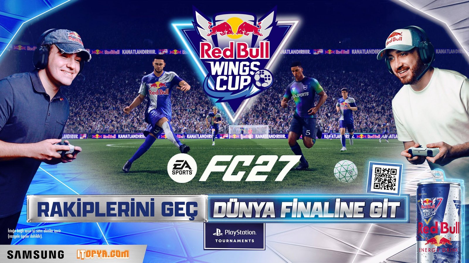 Red Bull Wings Cup turnuvasının EA Sports FC 27 temalı afişi