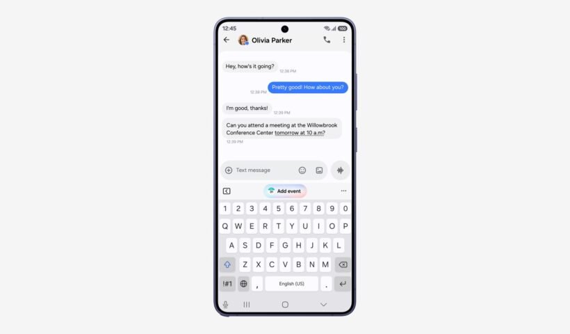 Samsung One UI 9 arayüzünde Now Nudge özelliğinin ekran görüntüsü