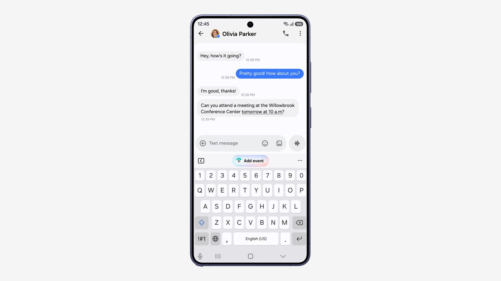 Samsung One UI 9 arayüzünde Now Nudge özelliğinin ekran görüntüsü