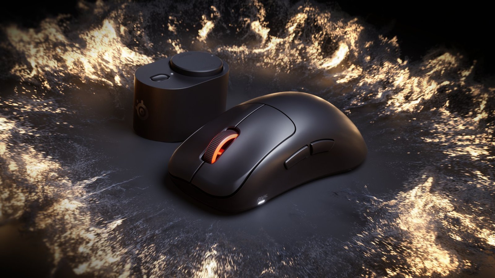 SteelSeries Rival Pro gaming mouse'un siyah renk seçeneği