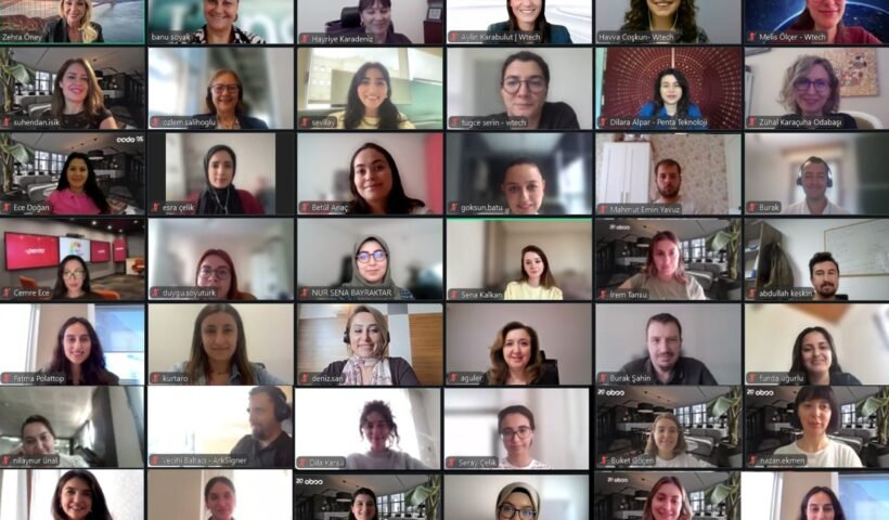 Wtech'in Teknolojinin Liderleri programının eğitim kapanış etkinliğinden bir kare