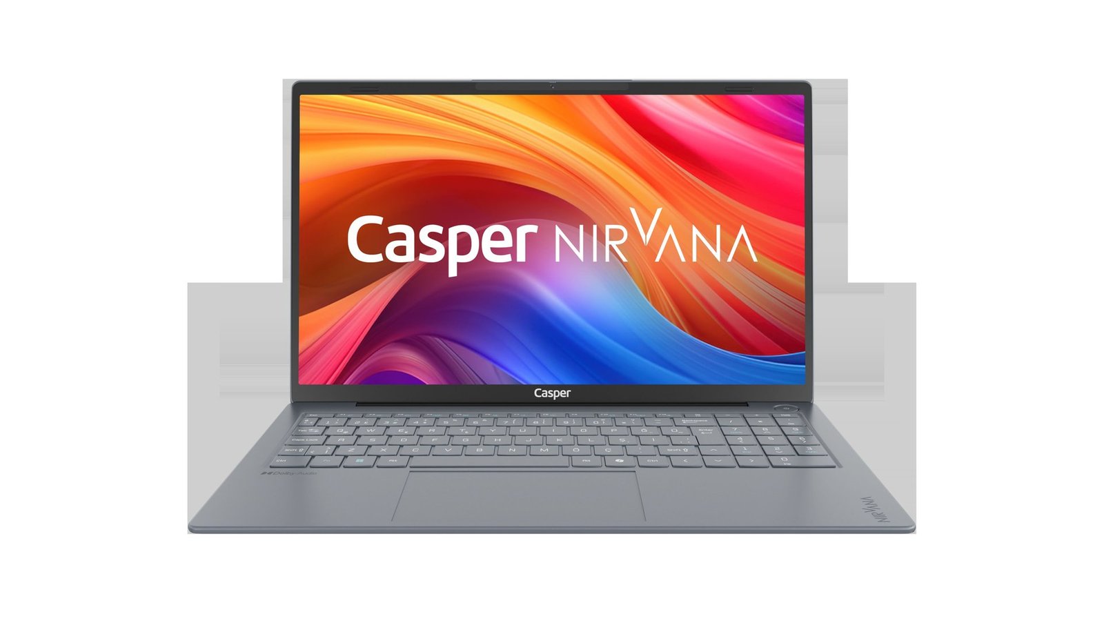 Casper Nirvana X100 dizüstü bilgisayarının önden görünümü