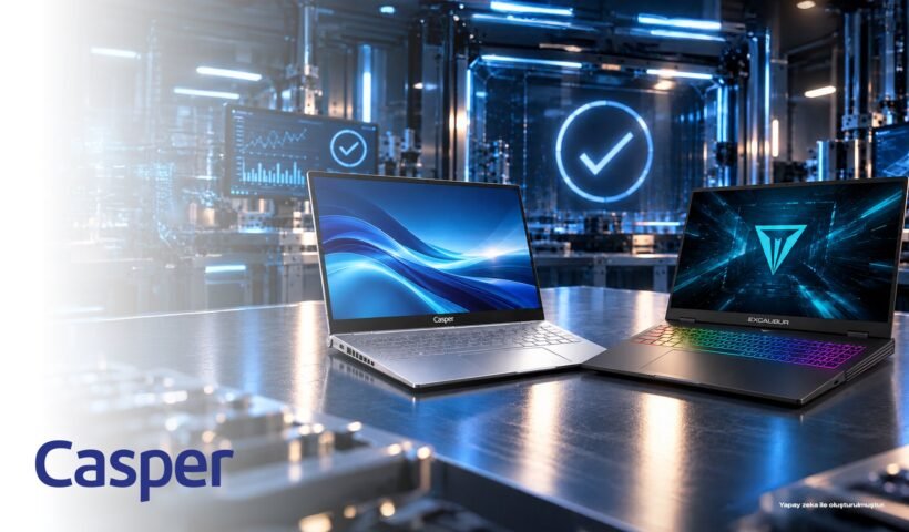 Casper'ın Excalibur ve Nirvana serisi dizüstü bilgisayarlarının test görseli