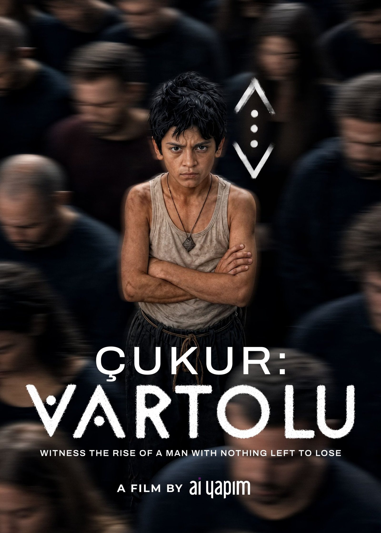 Çukur: Vartolu filminin karakteri Vartolu'yu genç yaşlarında gösteren afişi