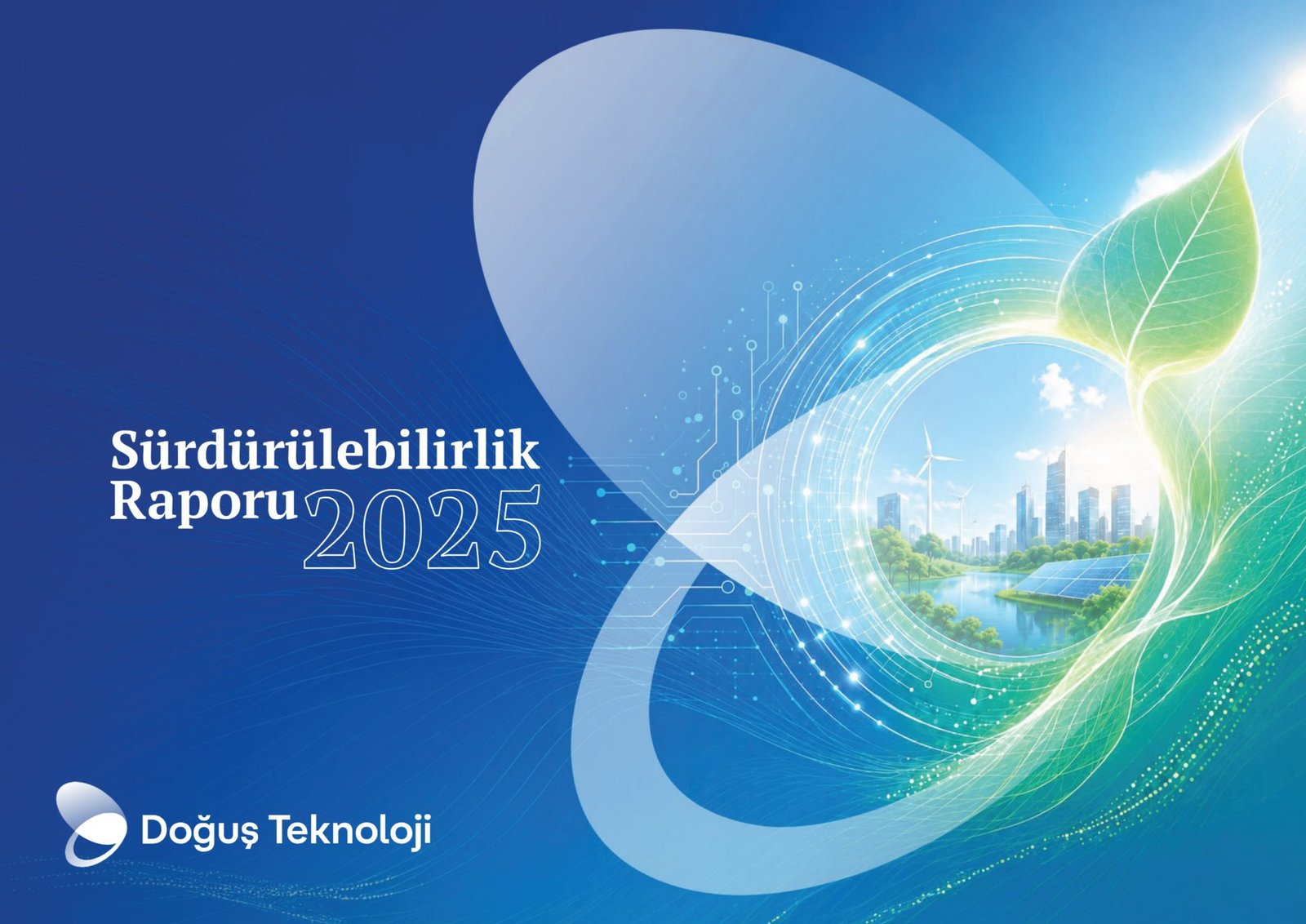Doğuş Teknoloji'nin 2025 Sürdürülebilirlik Raporu kapak görseli