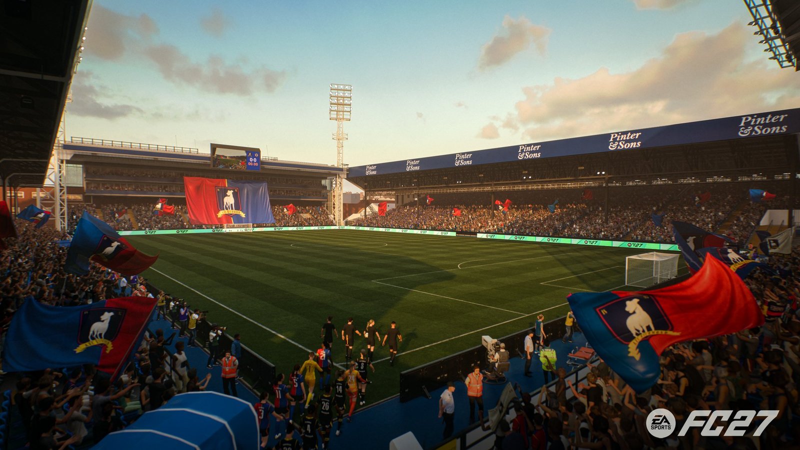 EA Sports FC 27'deki Ted Lasso temalı Nelson Road stadyumu görseli
