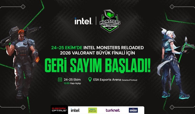 Intel Monsters Reloaded 2026 büyük final etkinlik alanından bir görünüm