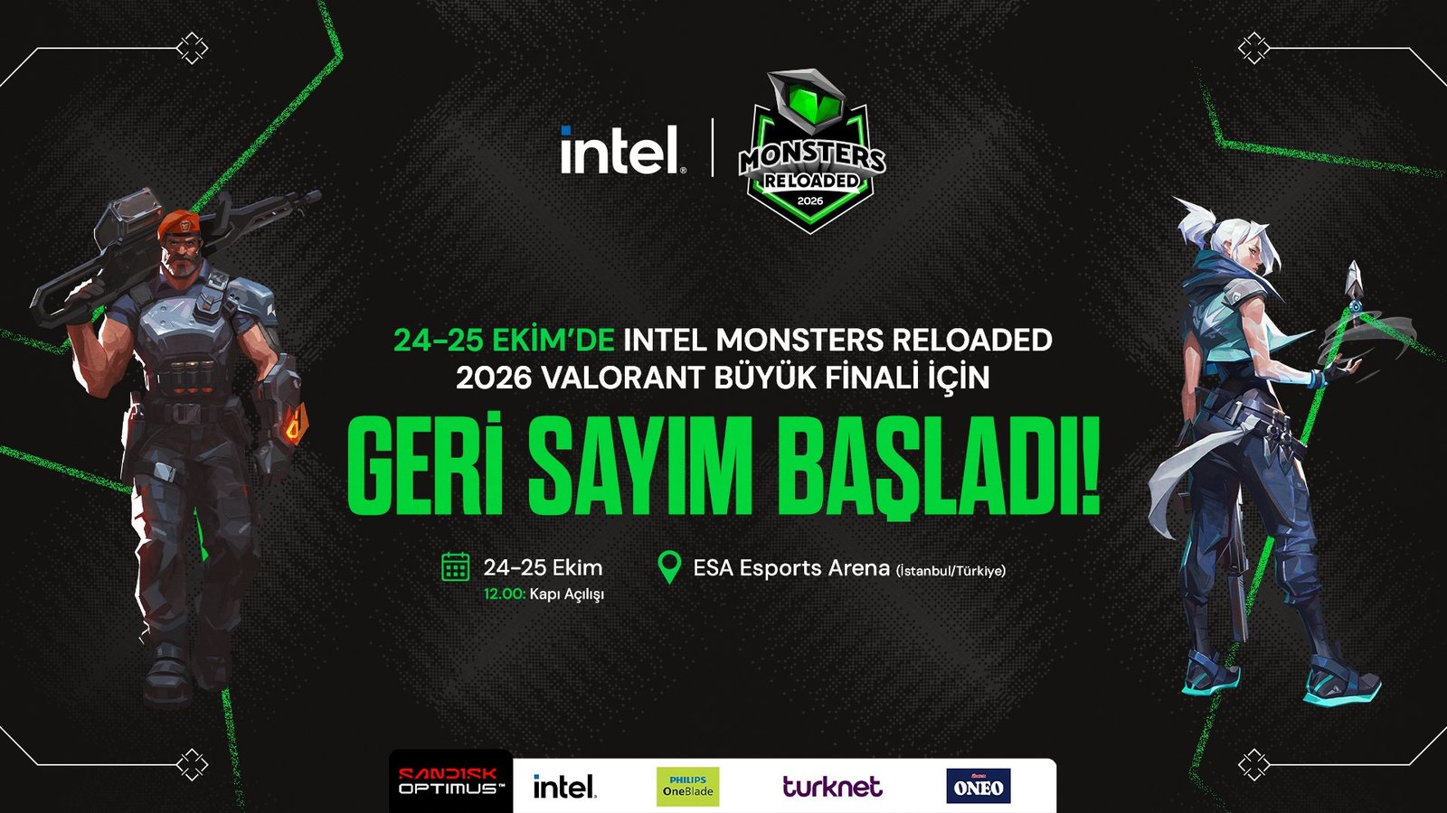Intel Monsters Reloaded 2026 büyük final etkinlik alanından bir görünüm