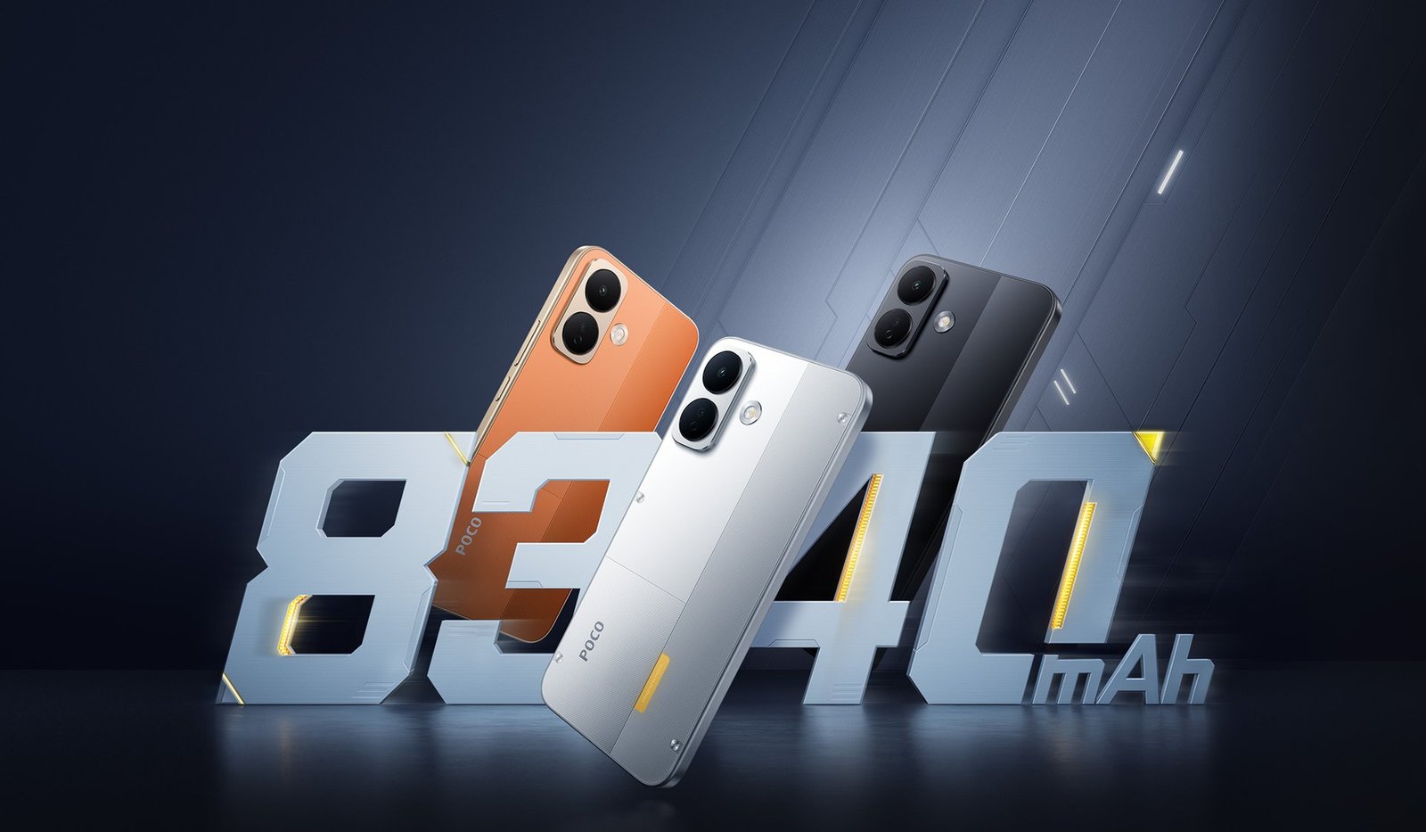 POCO X8 akıllı telefonun tanıtım görseli