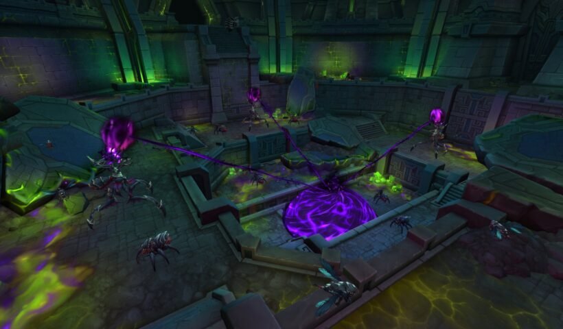 World of Warcraft: Midnight'ta C'Thraxxi generali Kith'ix'in yer aldığı yeni baskın sahnesi