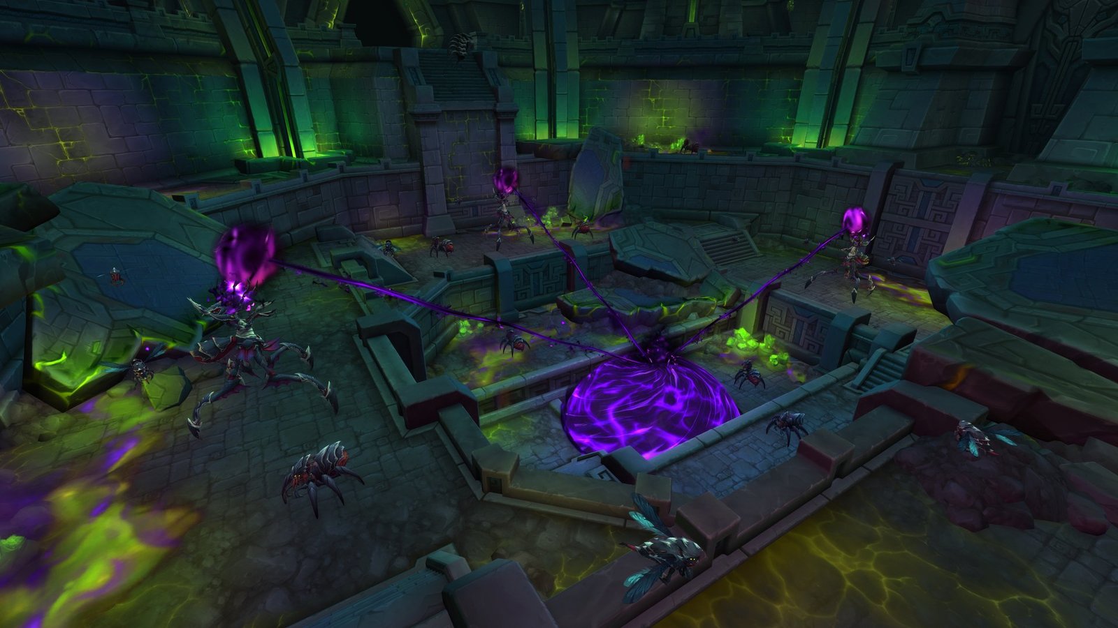 World of Warcraft: Midnight'ta C'Thraxxi generali Kith'ix'in yer aldığı yeni baskın sahnesi
